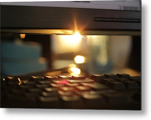 Tranquility Metal Print featuring the photograph Desk by Tagliatella Style