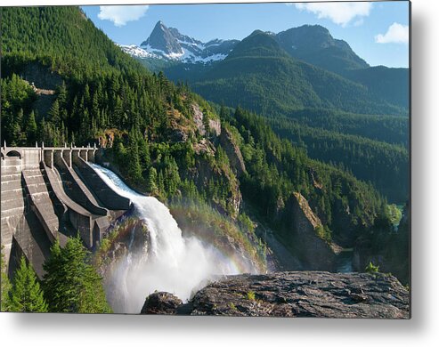 Scenics Metal Print featuring the photograph Diablo Dam by Crady Von Pawlak