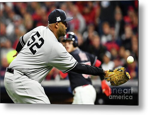 Three Quarter Length Metal Print featuring the photograph Divisional Round - New York Yankees V by Jason Miller