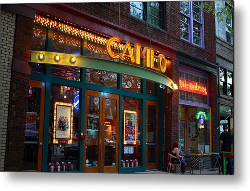 Marquee Metal Print featuring the photograph Downtown Theatre by Cynthia Guinn