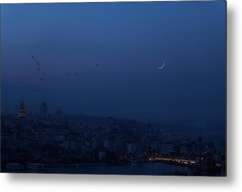 Fog Metal Print featuring the photograph Dreamy Istanbul by Behnam Khoshbaten