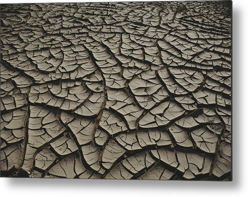 New Mexico Metal Print featuring the photograph Dried Up Lake by Alfred Gescheidt