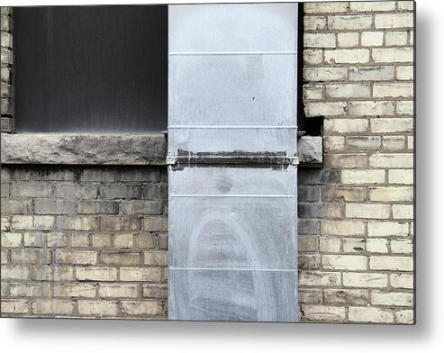 Brick Metal Print featuring the photograph Duct And Brick by Kreddible Trout