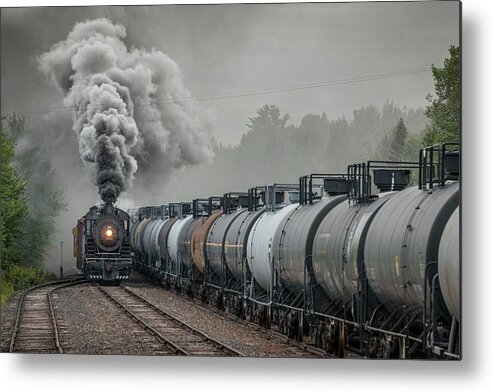 Railroad Metal Print featuring the photograph Duluth, Missabe Iron Range 332 steam locomotive by Jim Pearson