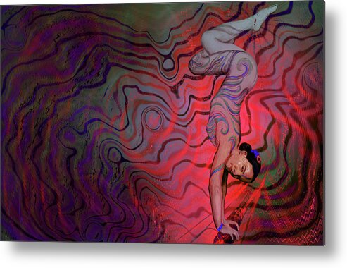 Handstand Painting Metal Print featuring the painting Dynamic Color2 by Jeremy Robinson