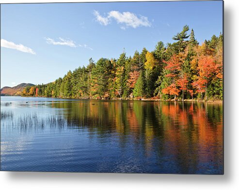 Scenics Metal Print featuring the photograph Eagle Lake Autumn Morning, Acadia by Picturelake