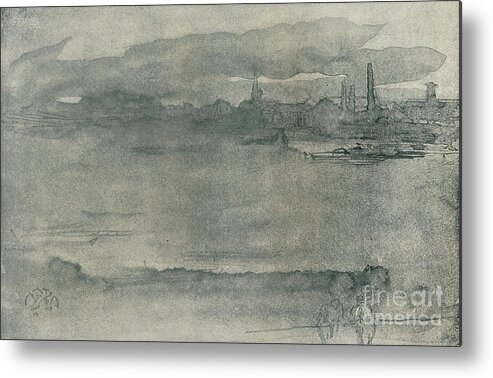 People Metal Print featuring the drawing Early Morning, 1878, 1904 by Print Collector