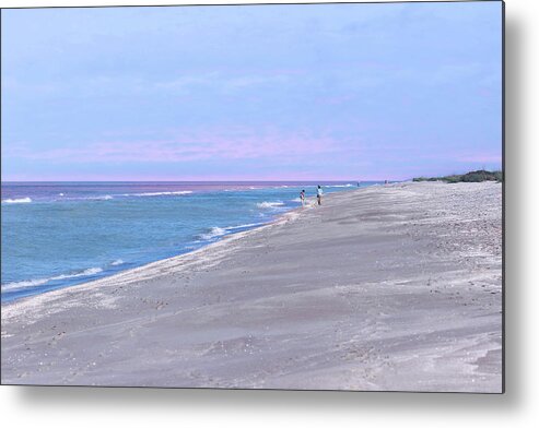 Seascape Metal Print featuring the photograph Early Morning at the Beach by Kim Hojnacki