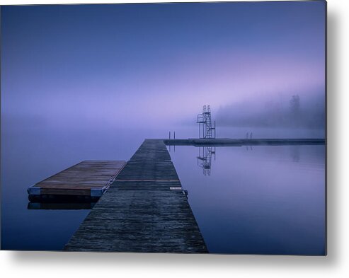 Landscape Metal Print featuring the photograph Early Morning In October by Benny Pettersson