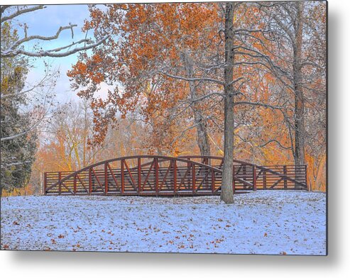  Metal Print featuring the photograph Early Snow by Jack Wilson