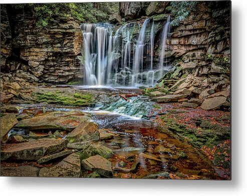 Landscapes Metal Print featuring the photograph Elakala Falls 1020 by Donald Brown