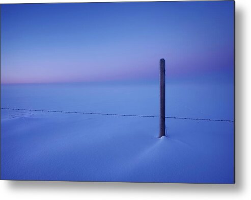 Winter Metal Print featuring the photograph Empty and Cold by Dan Jurak