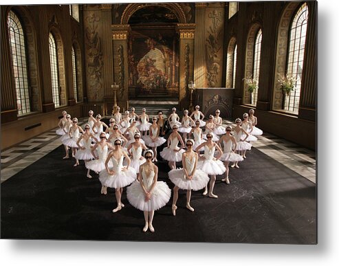 Ballet Dancer Metal Print featuring the photograph English National Ballet Perform In The by Oli Scarff