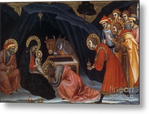Toddler Metal Print featuring the drawing Epiphany, Late 14thearly 15th Century by Print Collector