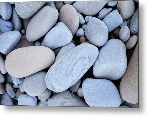 Curve Metal Print featuring the photograph Eroded Stones by Anzeletti