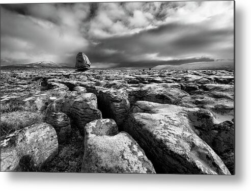Yorkshire Metal Print featuring the photograph Erratic Boulders by Therion