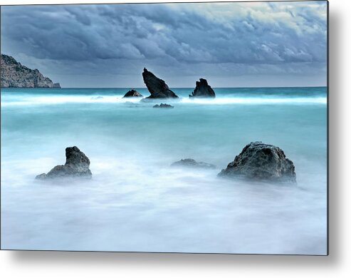 Scenics Metal Print featuring the photograph Es Figueral Beach. Ibiza, Balearic by Rachel Carbonell