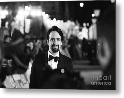 Lin-manuel Miranda Metal Print featuring the photograph European Premiere Of Mary Poppins by Gareth Cattermole