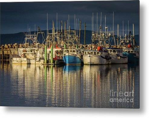Evening Metal Print featuring the photograph Evening at Digby Harbor by Eva Lechner