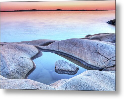 Archipelago Metal Print featuring the photograph Evening At The Swedish Coastline by Martin Wahlborg