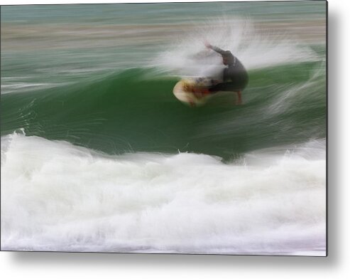 Surfer Metal Print featuring the photograph Fast Turn by Massimo Mei