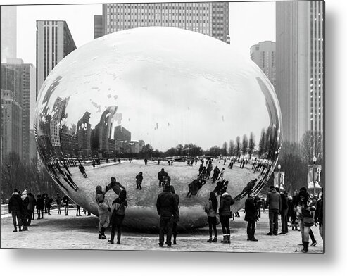 Chicago Metal Print featuring the photograph Fat Bean by Framing Places