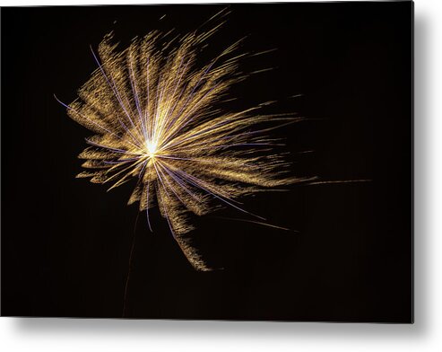 Firework Metal Print featuring the photograph Firework Explosion by Christopher Johnson