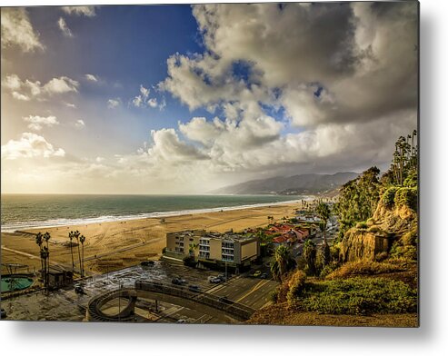 Santa Monica Bay Metal Print featuring the photograph First Rain - Winter 18 by Gene Parks