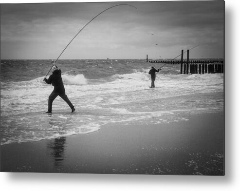 Water Metal Print featuring the photograph Fish: Beware by Michelle Degryse