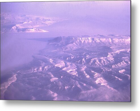 Arctic Metal Print featuring the photograph Flying over Ellesmere by Jean-Marc Robert