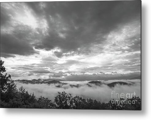 Smoky Mountains Metal Print featuring the photograph Foggy Mountain Morning by Mike Eingle