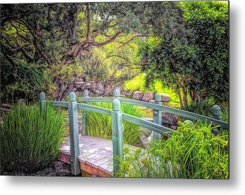 Footbridge Metal Print featuring the photograph Footbridge by Alison Frank