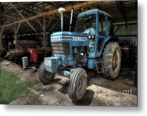 Ford Metal Print featuring the photograph Ford 7700 by Mike Eingle