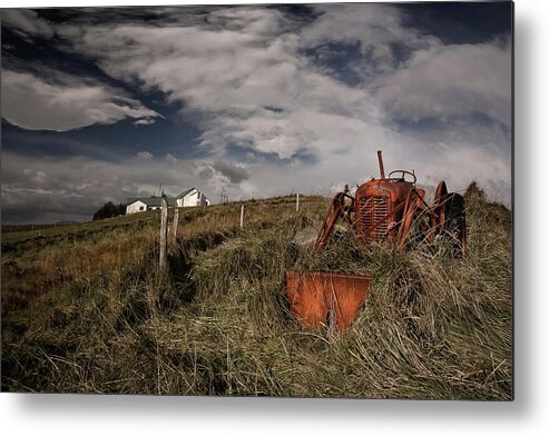 Tractor Metal Print featuring the photograph Forgotten by orsteinn H. Ingibergsson
