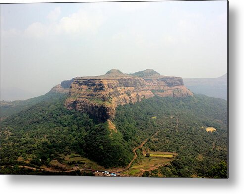 Tranquility Metal Print featuring the photograph Fort Visapur As Seen From Lohagad by Photo By Dkk