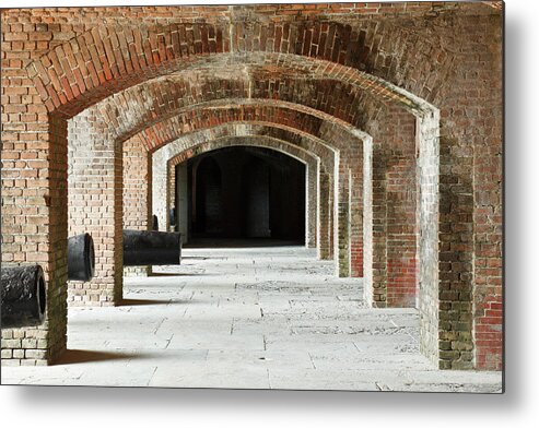 Arch Metal Print featuring the photograph Fort Zachary Taylor by S. Greg Panosian