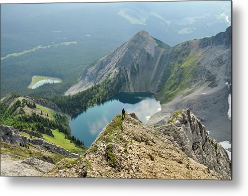 Tranquility Metal Print featuring the photograph Fozen Lake by Marko Stavric Photography