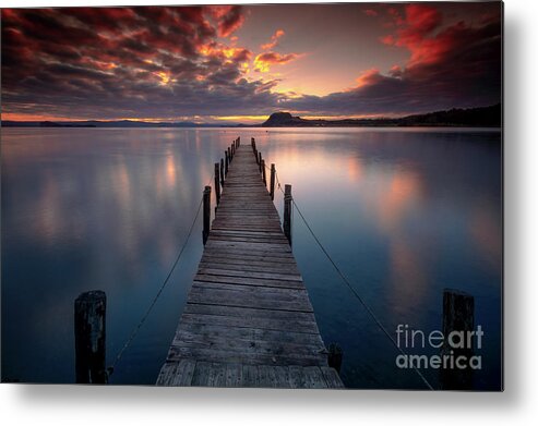 Pier Metal Print featuring the photograph Freedom Pier by Marco Crupi by Marco Crupi