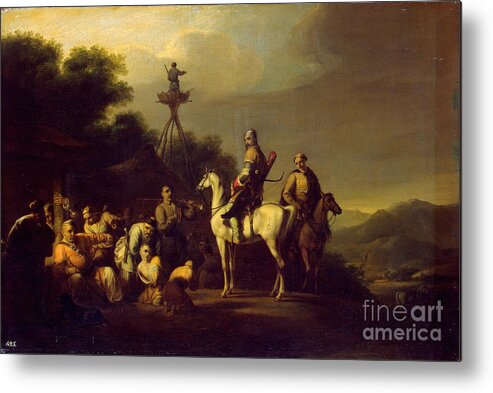 Oil Painting Metal Print featuring the drawing Frontier Guards Circassian Prince by Heritage Images