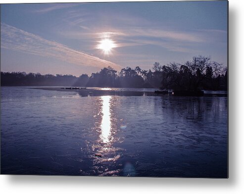 Lake Metal Print featuring the photograph Frozen by Claire Lowe