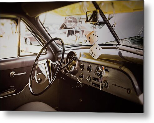 Vehicle Metal Print featuring the photograph Fuzzy Dice by Scott Norris