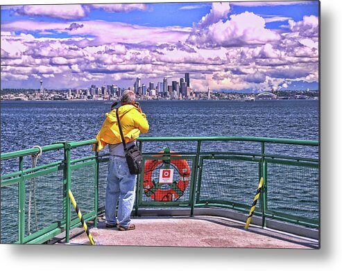 Seattle Metal Print featuring the photograph Getting the Shot - Seattle by Allen Beatty