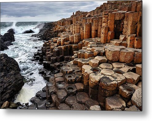 Tranquility Metal Print featuring the photograph Giants Causeway, Northern Ireland by Andrea Pistolesi