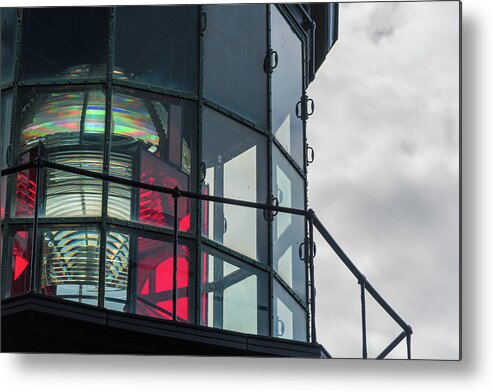 Cape Mearse Lighthouse Metal Print featuring the photograph Glass by Kristopher Schoenleber