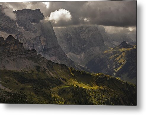 Landscape Metal Print featuring the photograph Glimpse Of Light by Nina Pauli