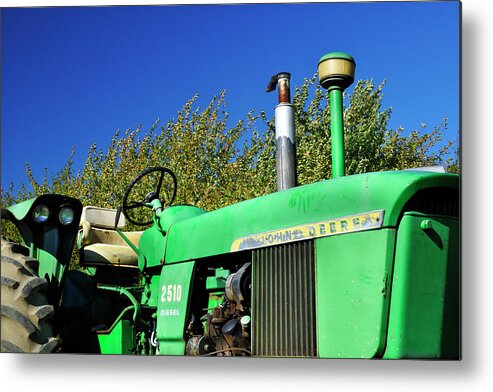 John Deere Tractor Metal Print featuring the photograph Go Green or Go Home by Luke Moore