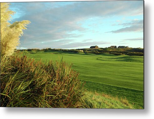 Grass Metal Print featuring the photograph Golf Course In Ireland by Jenkahn