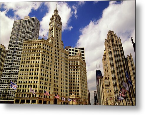 Gothic Style Metal Print featuring the photograph Gothic American Downtown Chicago by Pastorscott