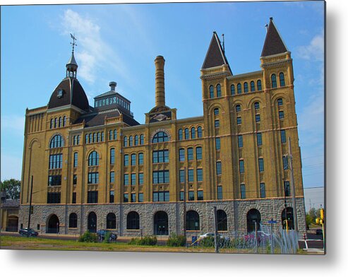In Focus Metal Print featuring the photograph Grain Belt Brewery by Nancy Dunivin