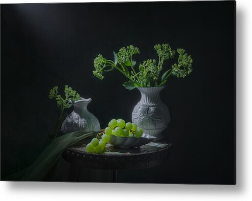 Green Metal Print featuring the photograph Green Delight by Lydia Jacobs